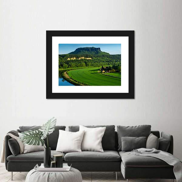 The Mountain Pfaffenstein Canvas Wall Art-1 Piece-Framed Print-20" x 16"-Tiaracle