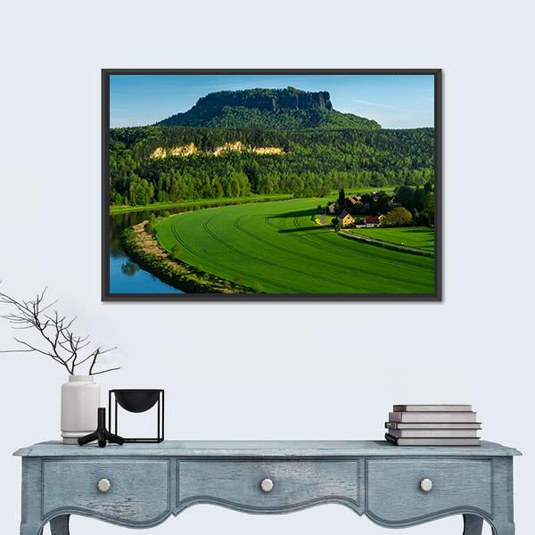 The Mountain Pfaffenstein Canvas Wall Art-3 Horizontal-Gallery Wrap-25" x 16"-Tiaracle