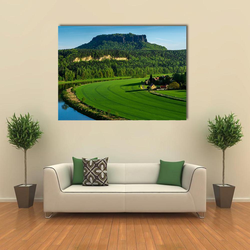 The Mountain Pfaffenstein Canvas Wall Art-1 Piece-Gallery Wrap-48" x 32"-Tiaracle
