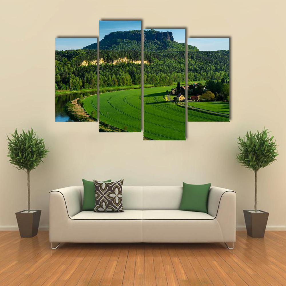 The Mountain Pfaffenstein Canvas Wall Art-4 Pop-Gallery Wrap-50" x 32"-Tiaracle