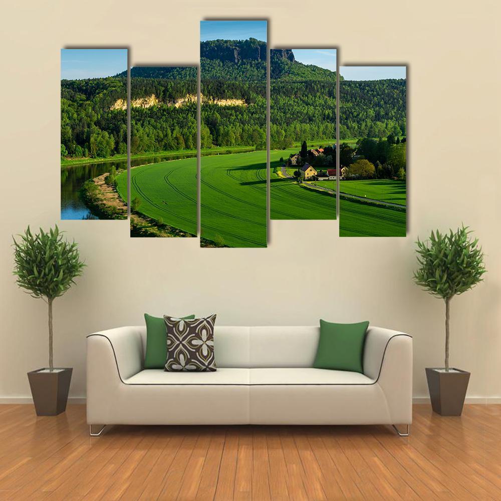 The Mountain Pfaffenstein Canvas Wall Art-5 Pop-Gallery Wrap-47" x 32"-Tiaracle