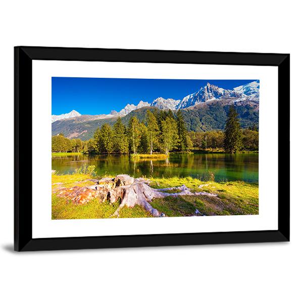 The Mountain Resort Of Chamonix Canvas Wall Art-5 Horizontal-Gallery Wrap-22" x 12"-Tiaracle