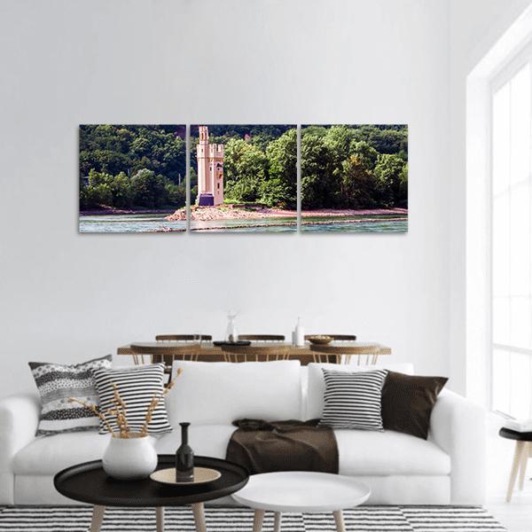 Mouse Tower Germany Panoramic Canvas Wall Art-3 Piece-25" x 08"-Tiaracle