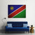 Flag Of Namibia Canvas Wall Art-1 Piece-Gallery Wrap-48" x 32"-Tiaracle