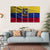 National Flag Of Ecuador Canvas Wall Art-5 Horizontal-Gallery Wrap-22" x 12"-Tiaracle