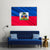 National Flag Of Haiti Canvas Wall Art-5 Horizontal-Gallery Wrap-22" x 12"-Tiaracle