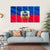 National Flag Of Haiti Canvas Wall Art-5 Horizontal-Gallery Wrap-22" x 12"-Tiaracle