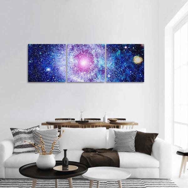 Eye Nebula Panoramic Canvas Wall Art-3 Piece-25" x 08"-Tiaracle