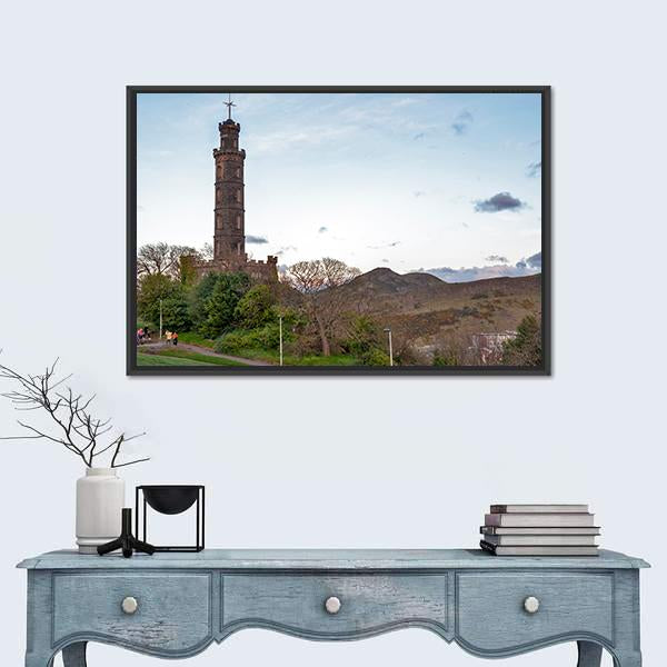 The Nelson Monument Mile Canvas Wall Art-3 Horizontal-Gallery Wrap-25" x 16"-Tiaracle