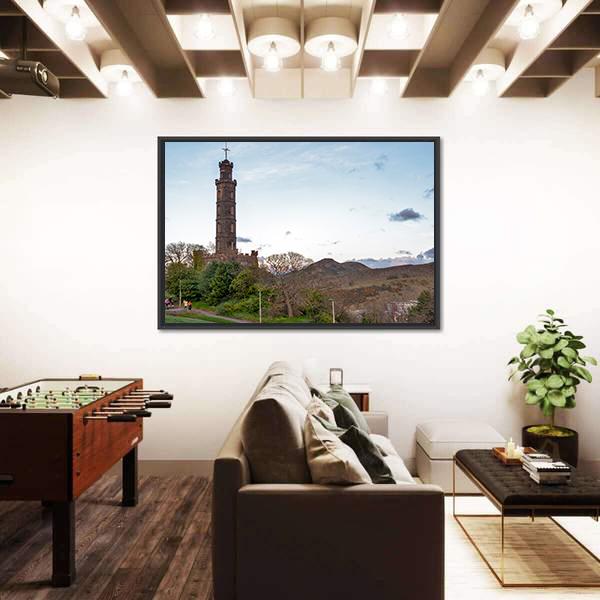 The Nelson Monument Mile Canvas Wall Art-3 Horizontal-Gallery Wrap-25" x 16"-Tiaracle
