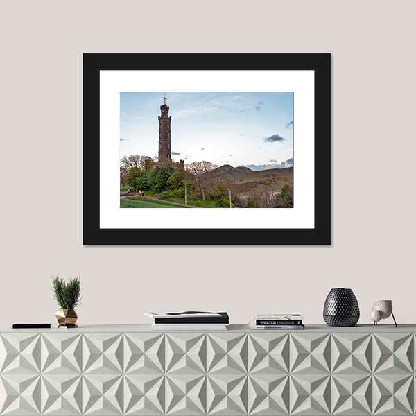 The Nelson Monument Mile Canvas Wall Art-3 Horizontal-Gallery Wrap-25" x 16"-Tiaracle