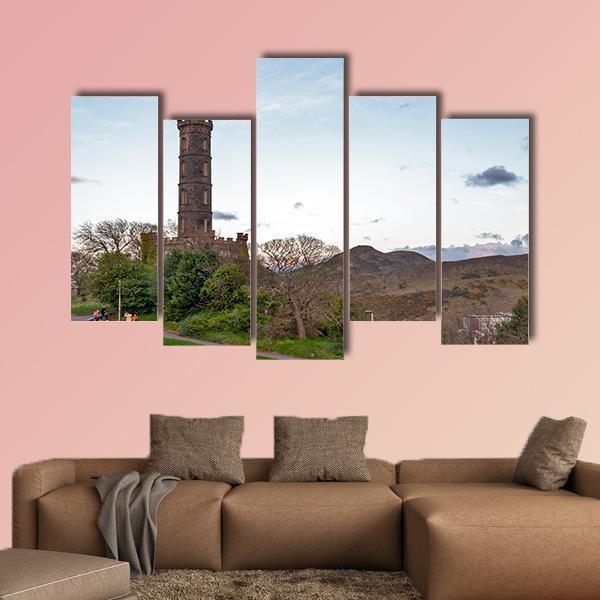 The Nelson Monument Mile Canvas Wall Art-5 Pop-Gallery Wrap-47" x 32"-Tiaracle