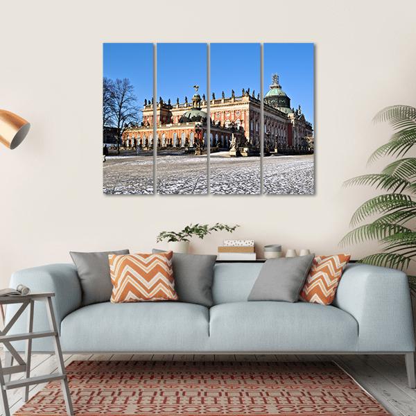 The Neues Palais Canvas Wall Art-1 Piece-Gallery Wrap-36" x 24"-Tiaracle