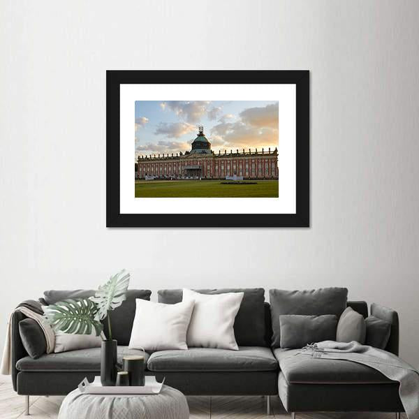 The Neues Palais In Germany Canvas Wall Art-1 Piece-Framed Print-20" x 16"-Tiaracle