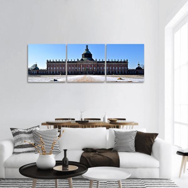 The Neues Palais Germany Panoramic Canvas Wall Art-3 Piece-25" x 08"-Tiaracle