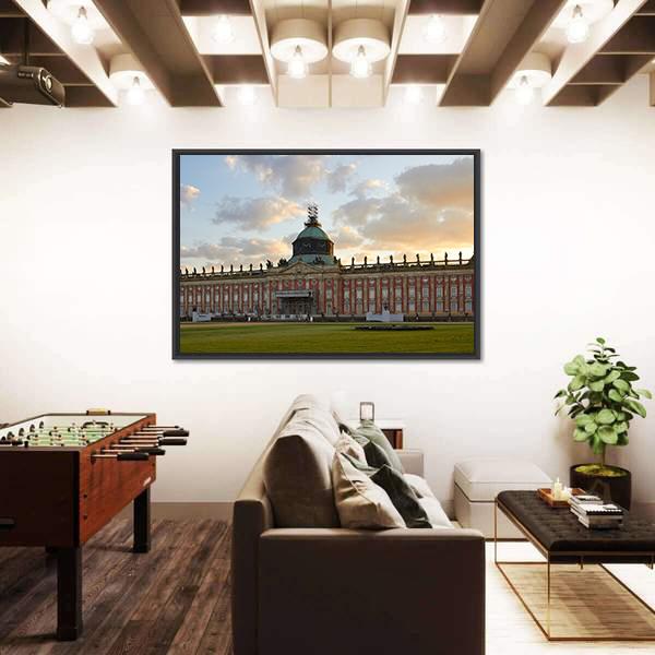 The Neues Palais In Germany Panoramic Canvas Wall Art-1 Piece-36" x 12"-Tiaracle