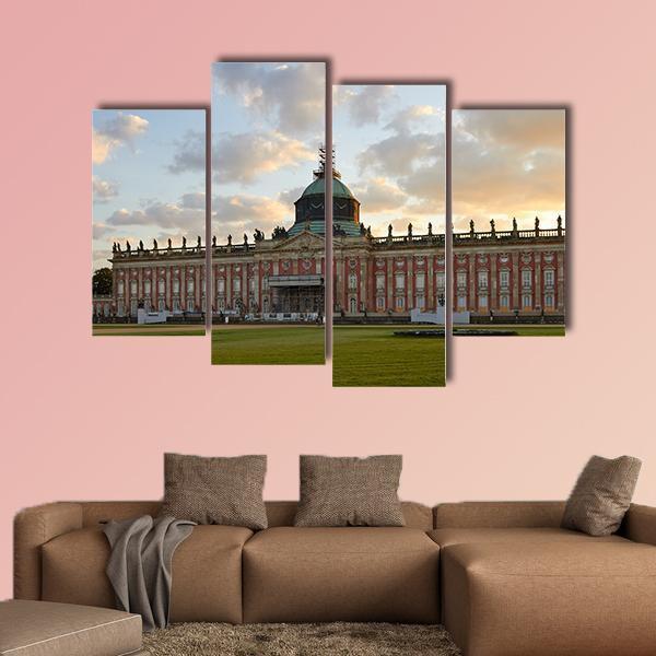 The Neues Palais In Germany Canvas Wall Art-4 Pop-Gallery Wrap-50" x 32"-Tiaracle
