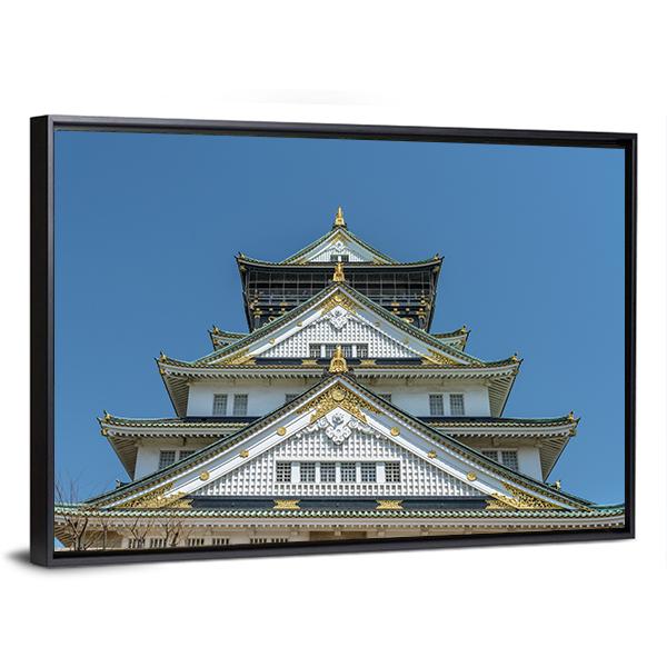The Osaka Castle Canvas Wall Art-3 Horizontal-Gallery Wrap-25" x 16"-Tiaracle