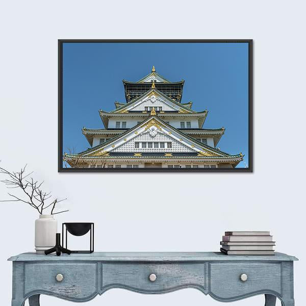 The Osaka Castle Canvas Wall Art-3 Horizontal-Gallery Wrap-25" x 16"-Tiaracle