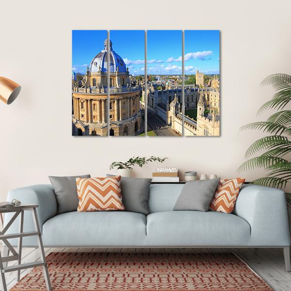 The Oxford University City Canvas Wall Art-4 Horizontal-Gallery Wrap-34" x 24"-Tiaracle