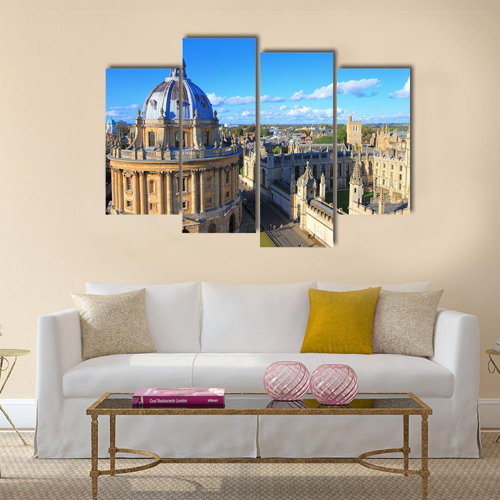 The Oxford University City Canvas Wall Art-4 Pop-Gallery Wrap-50" x 32"-Tiaracle