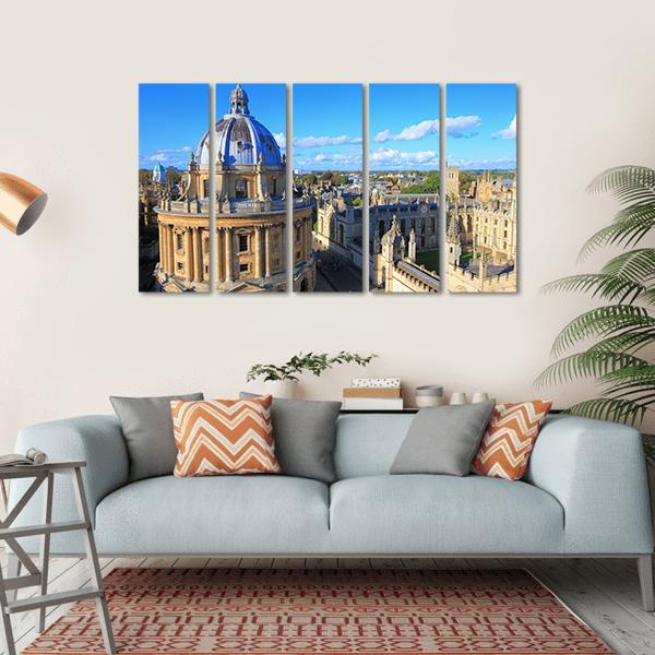 The Oxford University City Canvas Wall Art-5 Horizontal-Gallery Wrap-22" x 12"-Tiaracle