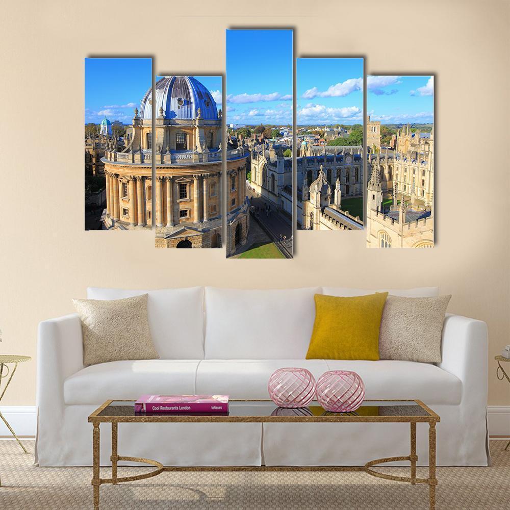 The Oxford University City Canvas Wall Art-5 Pop-Gallery Wrap-47" x 32"-Tiaracle