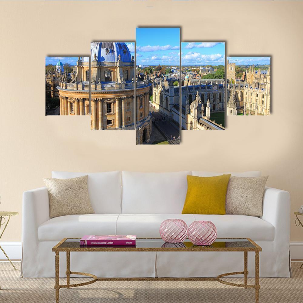 The Oxford University City Canvas Wall Art-5 Star-Gallery Wrap-62" x 32"-Tiaracle