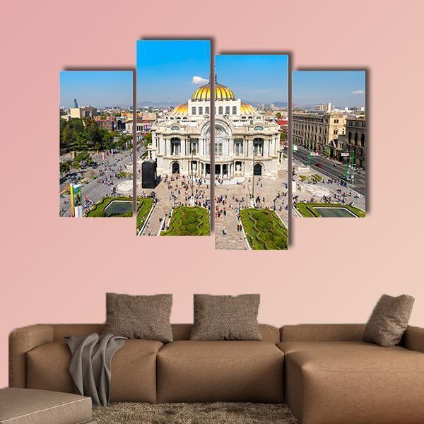 Palacio De Bellas Artes Canvas Wall Art-4 Pop-Gallery Wrap-50" x 32"-Tiaracle