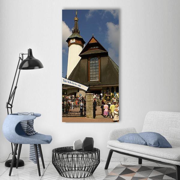 The Pallottine Church In Poland Vertical Canvas Wall Art-1 Vertical-Gallery Wrap-12" x 24"-Tiaracle