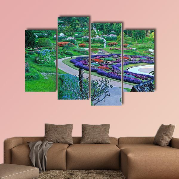 Park In North Of Thailand Canvas Wall Art-4 Pop-Gallery Wrap-50" x 32"-Tiaracle