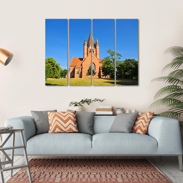 The Paulus Church Germany Canvas Wall Art-4 Horizontal-Gallery Wrap-34" x 24"-Tiaracle