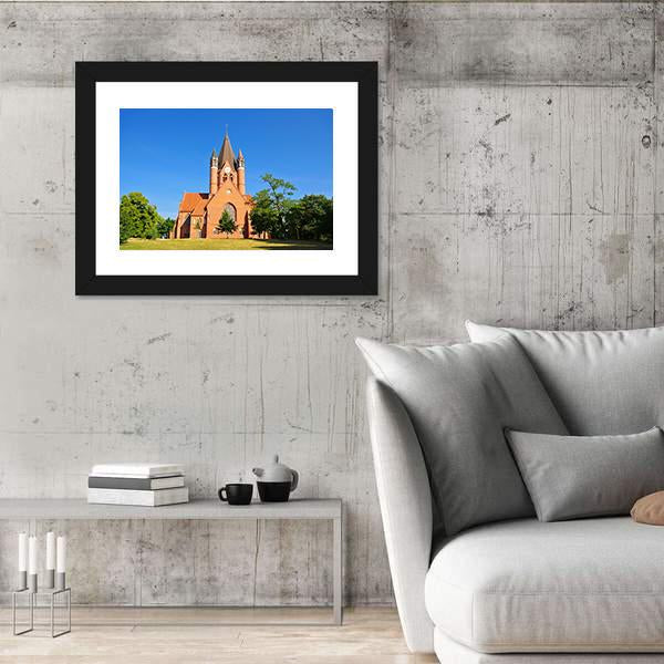 The Paulus Church Germany Vertical Canvas Wall Art-3 Vertical-Gallery Wrap-12" x 25"-Tiaracle