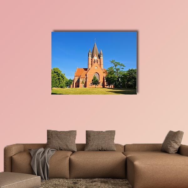The Paulus Church Germany Canvas Wall Art-1 Piece-Gallery Wrap-48&quot; x 32&quot;-Tiaracle