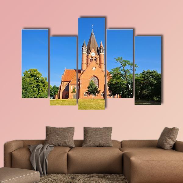 The Paulus Church Germany Canvas Wall Art-5 Pop-Gallery Wrap-47&quot; x 32&quot;-Tiaracle
