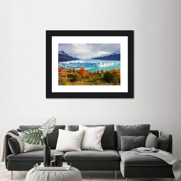 The Perito Moreno Glacier Panoramic Canvas Wall Art-1 Piece-36" x 12"-Tiaracle