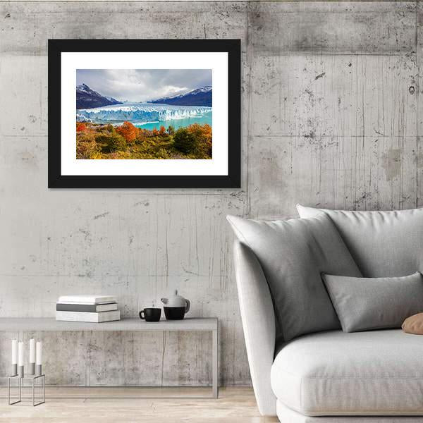 The Perito Moreno Glacier Panoramic Canvas Wall Art-1 Piece-36" x 12"-Tiaracle