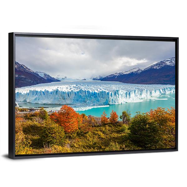 The Perito Moreno Glacier Panoramic Canvas Wall Art-1 Piece-36" x 12"-Tiaracle