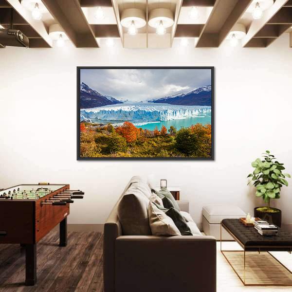 The Perito Moreno Glacier Panoramic Canvas Wall Art-1 Piece-36" x 12"-Tiaracle
