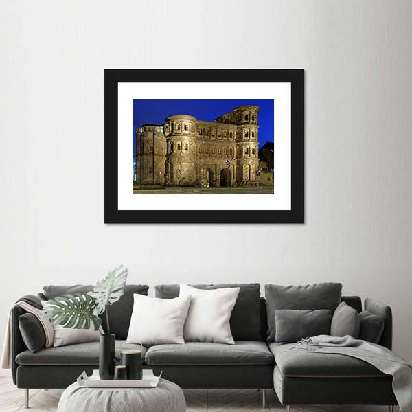 The Porta Nigra Canvas Wall Art-1 Piece-Framed Print-20" x 16"-Tiaracle