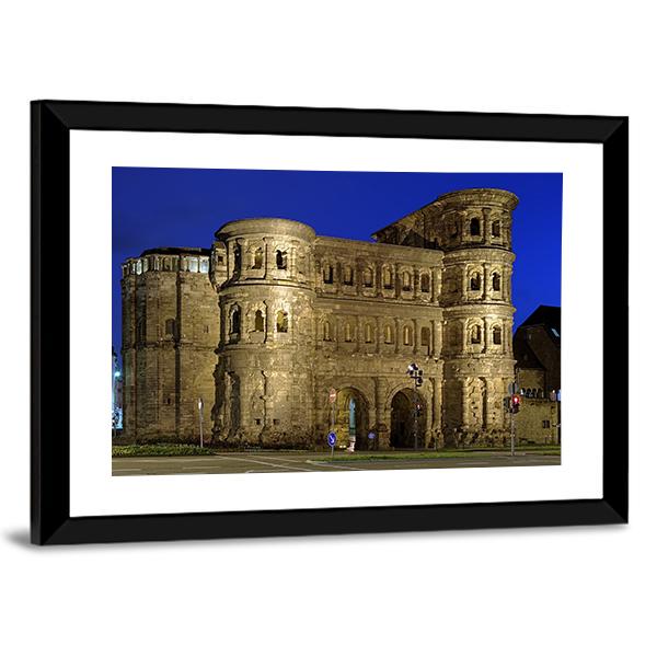 The Porta Nigra Canvas Wall Art-3 Horizontal-Gallery Wrap-25" x 16"-Tiaracle