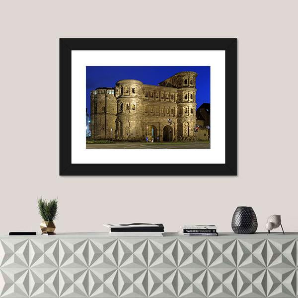 The Porta Nigra Canvas Wall Art-3 Horizontal-Gallery Wrap-25" x 16"-Tiaracle