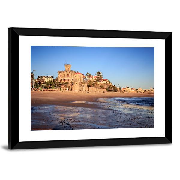 The Praia Do Tamariz Beach Canvas Wall Art-3 Horizontal-Gallery Wrap-25" x 16"-Tiaracle