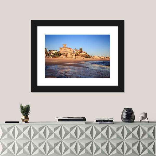 The Praia Do Tamariz Beach Canvas Wall Art-3 Horizontal-Gallery Wrap-25" x 16"-Tiaracle