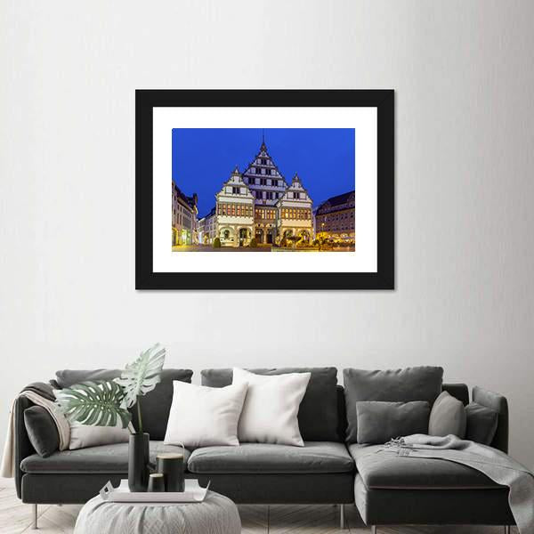 The Renaissance Town Hall Canvas Wall Art-1 Piece-Framed Print-20" x 16"-Tiaracle