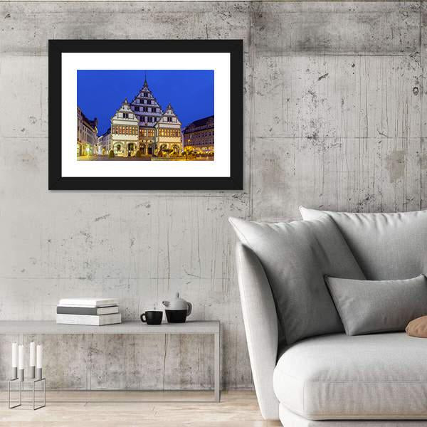 The Renaissance Town Hall Canvas Wall Art-3 Horizontal-Gallery Wrap-25" x 16"-Tiaracle