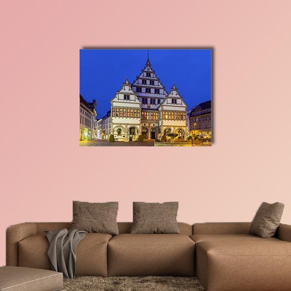 The Renaissance Town Hall Canvas Wall Art-1 Piece-Gallery Wrap-48" x 32"-Tiaracle