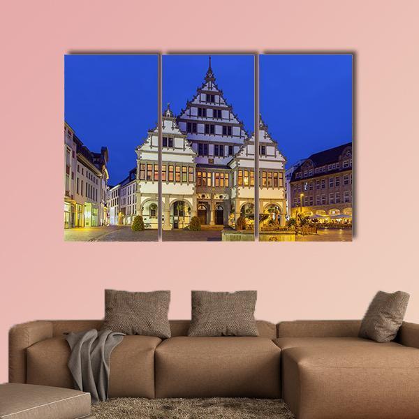 The Renaissance Town Hall Canvas Wall Art-3 Horizontal-Gallery Wrap-25" x 16"-Tiaracle