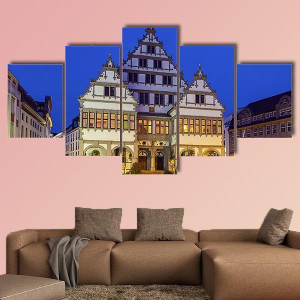 The Renaissance Town Hall Canvas Wall Art-5 Star-Gallery Wrap-62" x 32"-Tiaracle