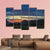 Rising Sun In California Canvas Wall Art-5 Pop-Gallery Wrap-47" x 32"-Tiaracle